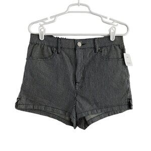 Urban Outfitters BDG Wmn 30W Blue/White Striped Pin Up Super High Rise Short NWT